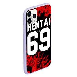 Чехол iPhone 11 Pro матовый HENTAI 02, цвет: 3D-светло-сиреневый — фото 2