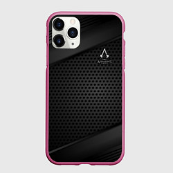 Чехол iPhone 11 Pro матовый Assassins Creed, цвет: 3D-малиновый