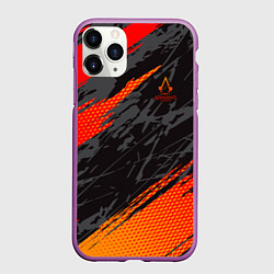 Чехол iPhone 11 Pro матовый Assassins Creed, цвет: 3D-фиолетовый