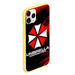 Чехол iPhone 11 Pro матовый Umbrella Corporation, цвет: 3D-желтый — фото 2