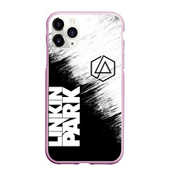 Чехол iPhone 11 Pro матовый LINKIN PARK 3, цвет: 3D-розовый