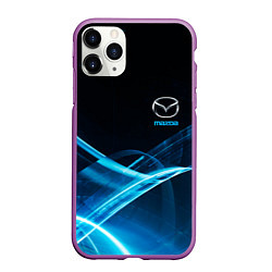 Чехол iPhone 11 Pro матовый MAZDA, цвет: 3D-фиолетовый