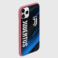 Чехол iPhone 11 Pro матовый JUVENTUS, цвет: 3D-малиновый — фото 2