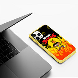 Чехол iPhone 11 Pro матовый LEON SALLY, цвет: 3D-желтый — фото 2