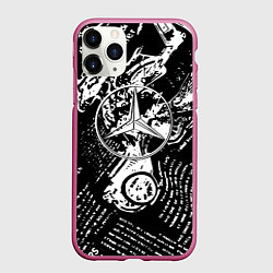 Чехол iPhone 11 Pro матовый Shik, цвет: 3D-малиновый