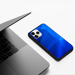 Чехол iPhone 11 Pro матовый SHADES OF BLUE, цвет: 3D-черный — фото 2