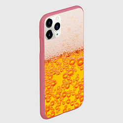 Чехол iPhone 11 Pro матовый ПИВО, цвет: 3D-малиновый — фото 2