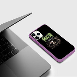 Чехол iPhone 11 Pro матовый Voivod, цвет: 3D-фиолетовый — фото 2