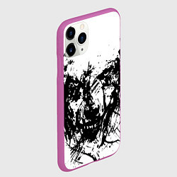 Чехол iPhone 11 Pro матовый Зверь, цвет: 3D-фиолетовый — фото 2