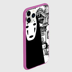 Чехол iPhone 11 Pro матовый No-Face Spirited Away Ghibli, цвет: 3D-фиолетовый — фото 2