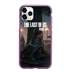 Чехол iPhone 11 Pro матовый The Last of Us part 2, цвет: 3D-фиолетовый