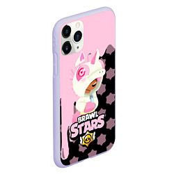 Чехол iPhone 11 Pro матовый Brawl stars Unicorn, цвет: 3D-светло-сиреневый — фото 2