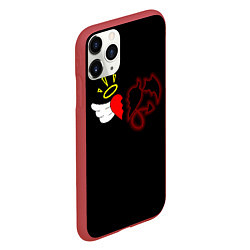 Чехол iPhone 11 Pro матовый Добро и зло, Payton Moormeier, цвет: 3D-красный — фото 2