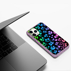 Чехол iPhone 11 Pro матовый MARSHMELLO, цвет: 3D-сиреневый — фото 2