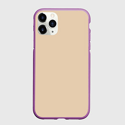 Чехол iPhone 11 Pro матовый Бежевая Маска, цвет: 3D-фиолетовый