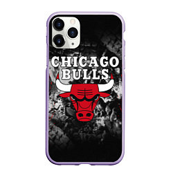 Чехол iPhone 11 Pro матовый CHICAGO BULLS