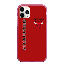 Чехол iPhone 11 Pro матовый CHICAGO BULLS