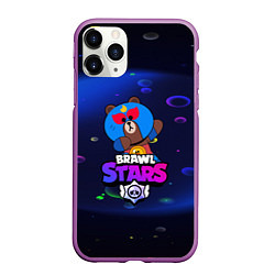 Чехол iPhone 11 Pro матовый BRAWL STARS:EL BROWN, цвет: 3D-фиолетовый