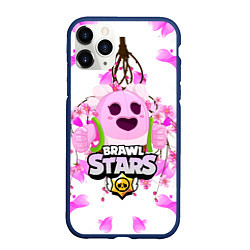 Чехол iPhone 11 Pro матовый Sakura Spike Brawl Stars, цвет: 3D-тёмно-синий