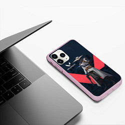 Чехол iPhone 11 Pro матовый CYPHER VALORANT, цвет: 3D-розовый — фото 2