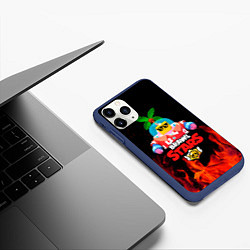 Чехол iPhone 11 Pro матовый BRAWL STARS NEW SPROUT 6, цвет: 3D-тёмно-синий — фото 2