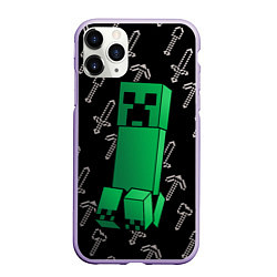 Чехол iPhone 11 Pro матовый MINERCRAFT, цвет: 3D-светло-сиреневый