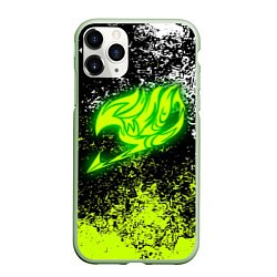 Чехол iPhone 11 Pro матовый FAIRY TAIL, цвет: 3D-салатовый