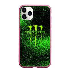 Чехол iPhone 11 Pro матовый MONSTER ENERGY, цвет: 3D-малиновый