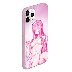 Чехол iPhone 11 Pro матовый DARLING IN THE FRANXX, цвет: 3D-розовый — фото 2