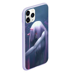 Чехол iPhone 11 Pro матовый DARLING IN THE FRANXX, цвет: 3D-светло-сиреневый — фото 2