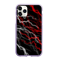 Чехол iPhone 11 Pro матовый МОЛНИЯ, цвет: 3D-светло-сиреневый