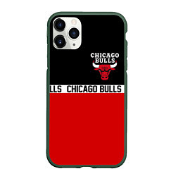 Чехол iPhone 11 Pro матовый CHICAGO BULLS