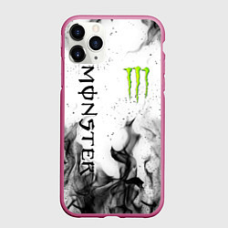 Чехол iPhone 11 Pro матовый MONSTER ENERGY, цвет: 3D-малиновый
