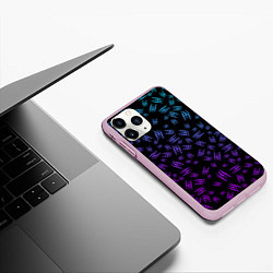 Чехол iPhone 11 Pro матовый PATTERN MONSTER ENERGY Z, цвет: 3D-розовый — фото 2