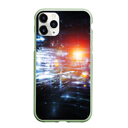 Чехол iPhone 11 Pro матовый DIGITAL ABSTRACTION, цвет: 3D-салатовый