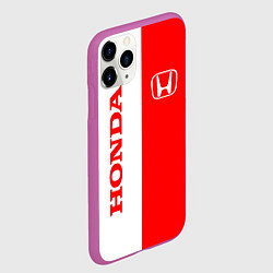 Чехол iPhone 11 Pro матовый HONDA, цвет: 3D-фиолетовый — фото 2