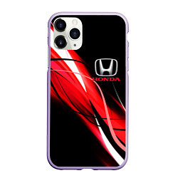 Чехол iPhone 11 Pro матовый HONDA, цвет: 3D-светло-сиреневый