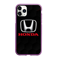 Чехол iPhone 11 Pro матовый HONDA, цвет: 3D-фиолетовый