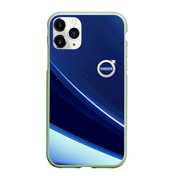 Чехол iPhone 11 Pro матовый VOLVO, цвет: 3D-салатовый