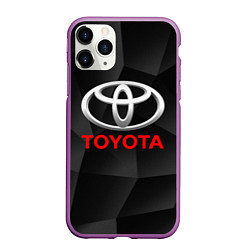 Чехол iPhone 11 Pro матовый TOYOTA, цвет: 3D-фиолетовый