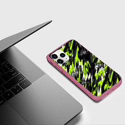 Чехол iPhone 11 Pro матовый Спортивный стиль, цвет: 3D-малиновый — фото 2