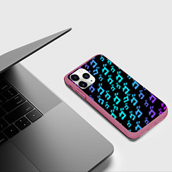 Чехол iPhone 11 Pro матовый JOJOS BIZARRE ADVENTURE, цвет: 3D-малиновый — фото 2