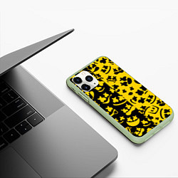 Чехол iPhone 11 Pro матовый FORTNITE x MARSHMELLO, цвет: 3D-салатовый — фото 2