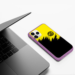 Чехол iPhone 11 Pro матовый BORUSSIA, цвет: 3D-фиолетовый — фото 2