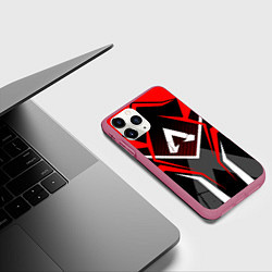 Чехол iPhone 11 Pro матовый APEX, цвет: 3D-малиновый — фото 2