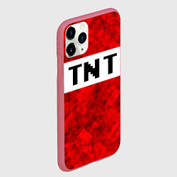 Чехол iPhone 11 Pro матовый Minecraft, цвет: 3D-малиновый — фото 2