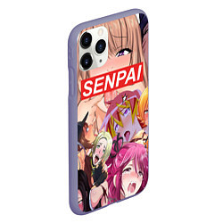 Чехол iPhone 11 Pro матовый SENPAI, цвет: 3D-серый — фото 2