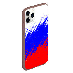 Чехол iPhone 11 Pro матовый Россия, цвет: 3D-коричневый — фото 2