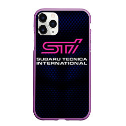 Чехол iPhone 11 Pro матовый SUBARU STI Z