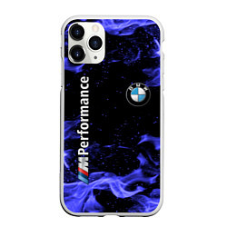 Чехол iPhone 11 Pro матовый BMW, цвет: 3D-белый